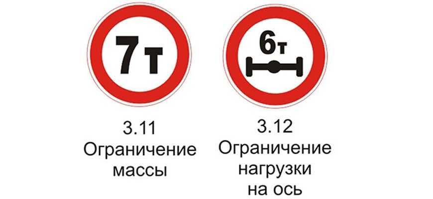 Знак 3.12 ограничение массы, приходящейся на ось ? транспортного средств