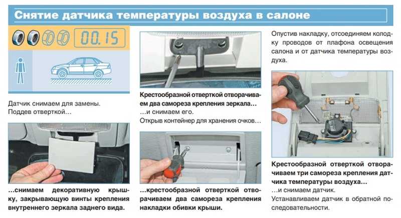 Датчик температуры салона приора без кондиционера