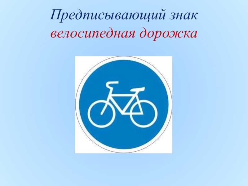 Всё о знаке «велосипедная дорожка»