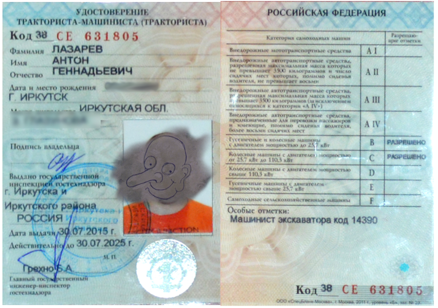 Какая категория прав нужна на грейдер для законного управления техникой