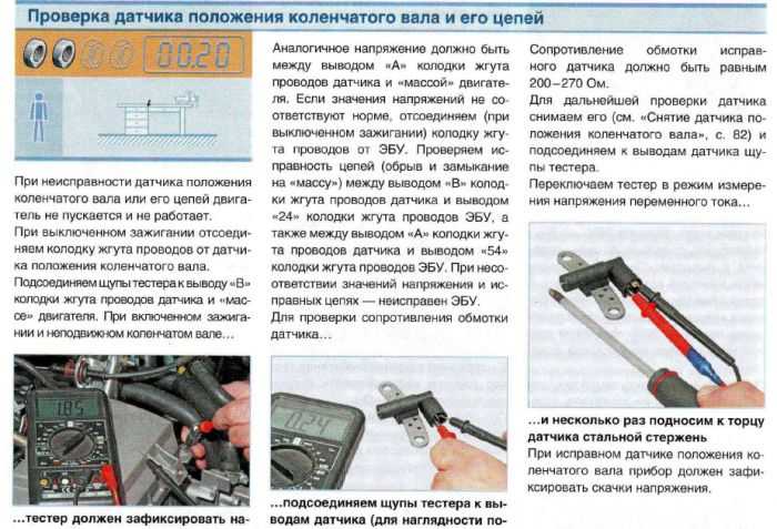 Ваз 2114: 9 признаков неисправности датчика коленвала